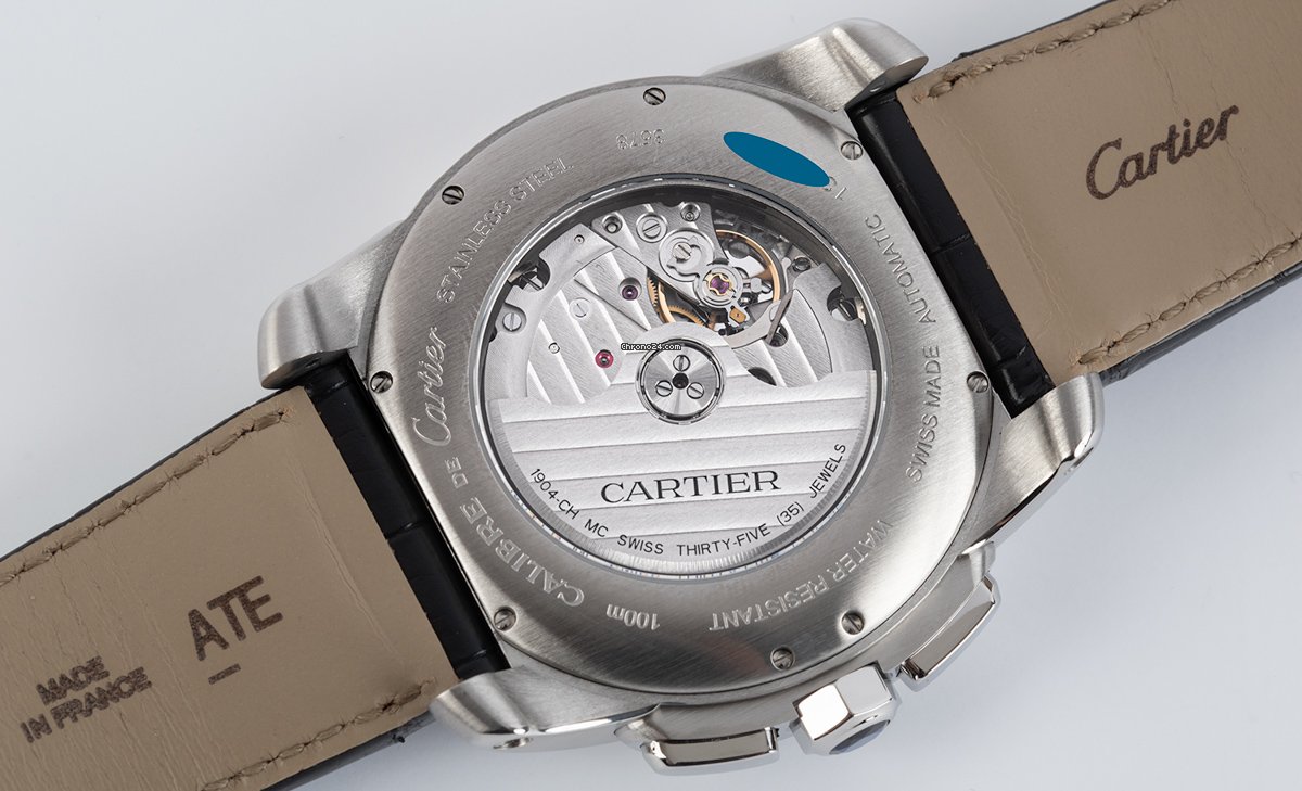 Cartier Calibre de Cartier Chronograph Mens watch Unisex Automatic Steel W7100060 7