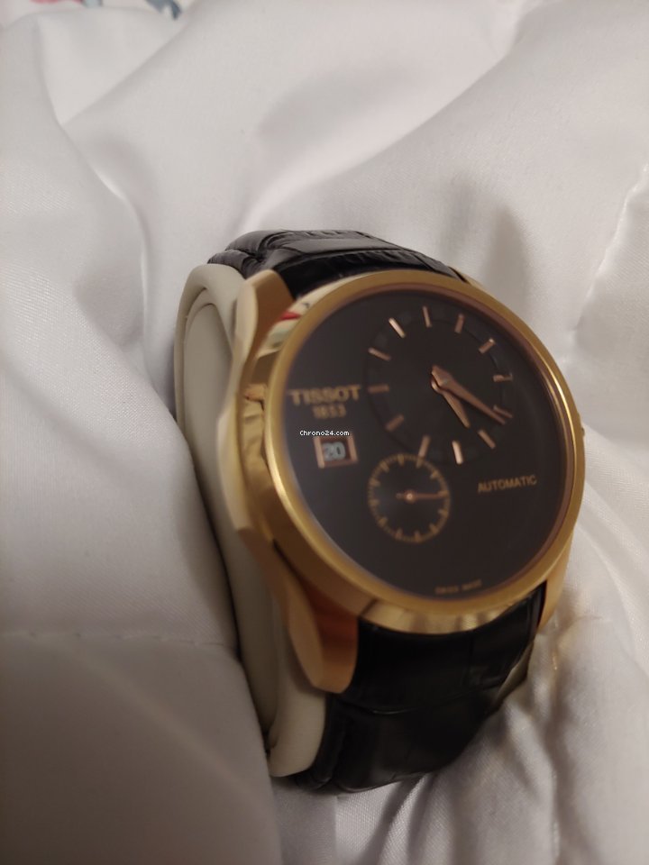Tissot Couturier Mens watch Unisex Automatic Gold Steel T0354283605100 7