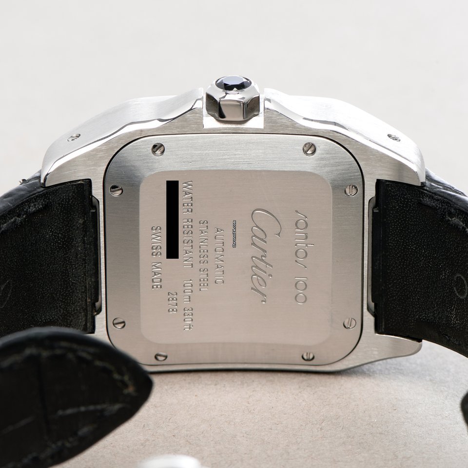 Cartier Santos 100 Mens watch Unisex Automatic Steel W20106X8 or 2878 7