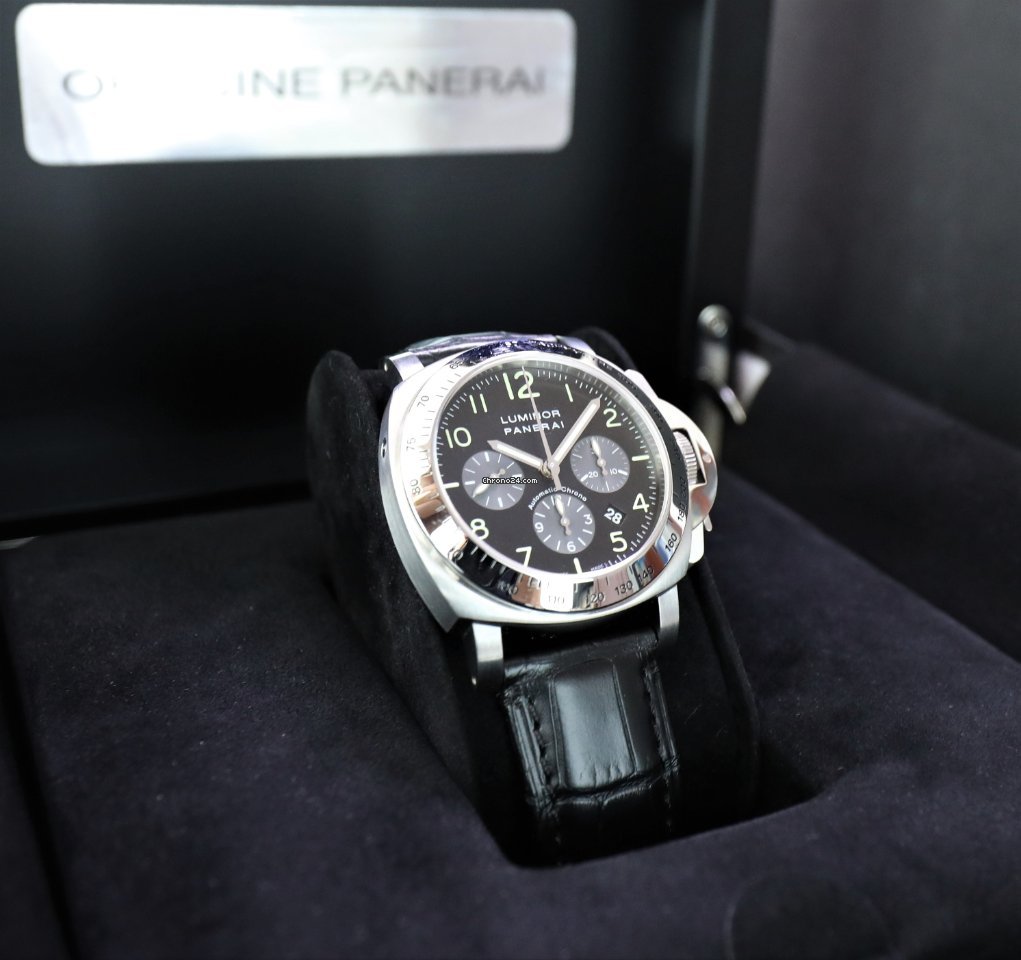Panerai Luminor Chrono Mens watch Unisex Automatic Steel PAM 00162 7