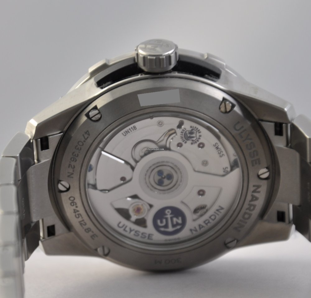 Ulysse Nardin Marine Mens watch Unisex Automatic Titanium 1183-170-7M 92 7
