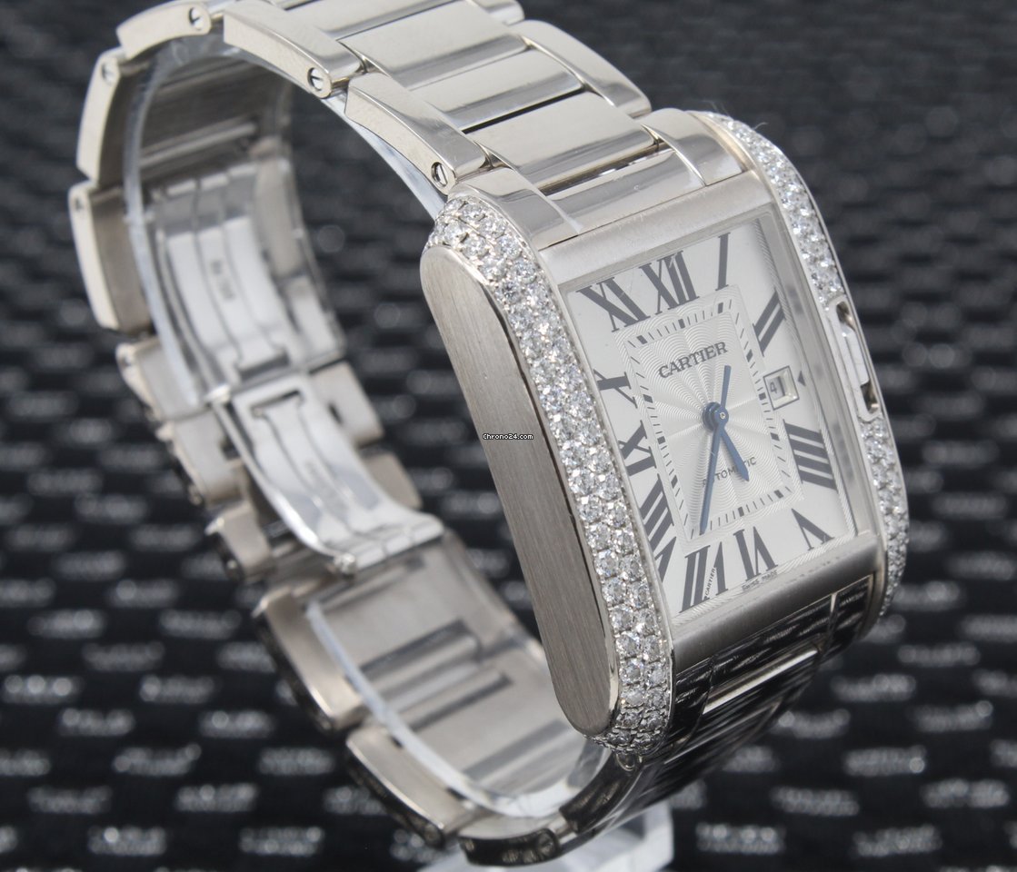 Cartier Tank Anglaise Mens watch Unisex Automatic White gold WT100009 7
