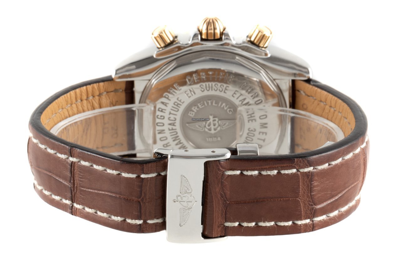 Breitling Chronomat Evolution Mens watch Unisex Automatic Gold Steel C13356 7