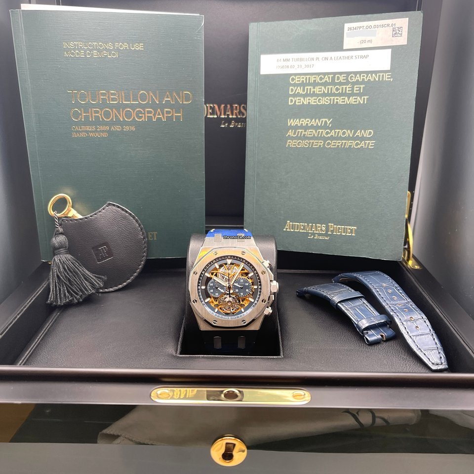 Audemars Piguet Royal Oak Tourbillon Mens watch Unisex Manual winding Platinum 26347PT.OO.D315CR.01 7