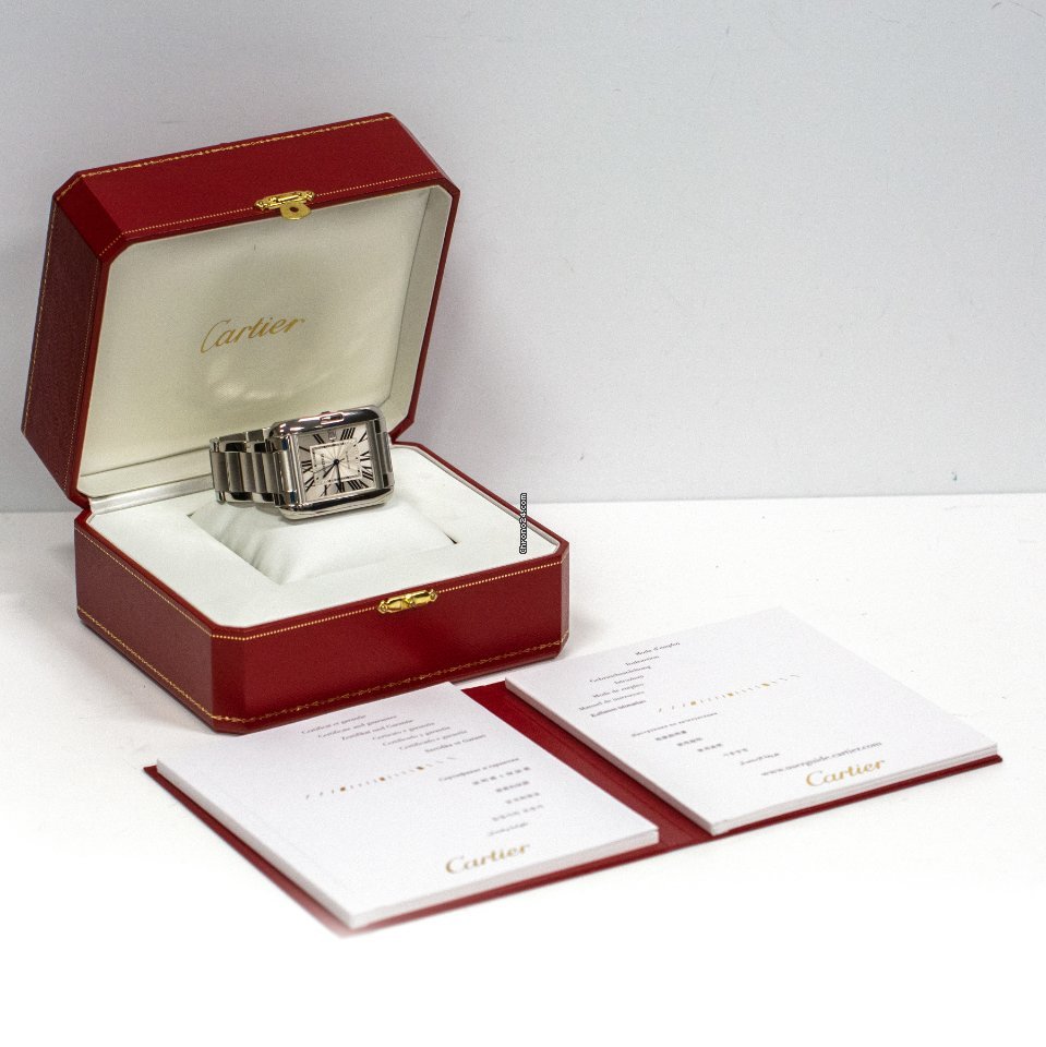 Cartier Tank Anglaise Mens watch Unisex Automatic Steel w5310008  3507 7