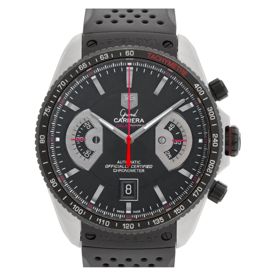 TAG Heuer Grand Carrera Mens watch Unisex Automatic Steel CAV511C.FT6016 7