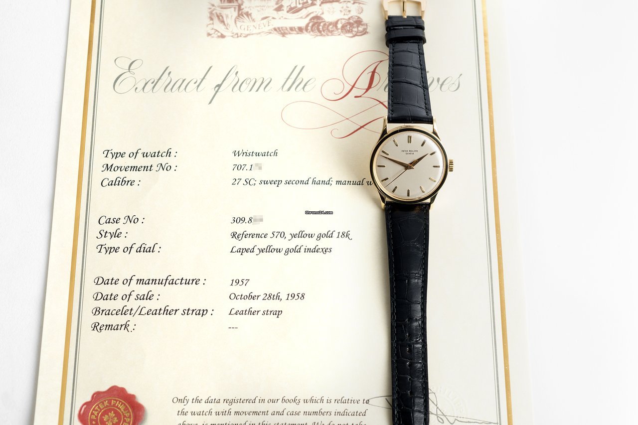 Patek Philippe Calatrava Manual winding Yellow gold 570 7