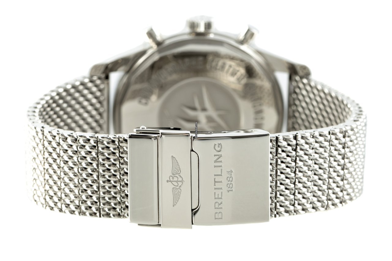 Breitling Transocean Chronograph Unitime Mens watch Unisex Automatic Steel AB0510U4 BB62 7