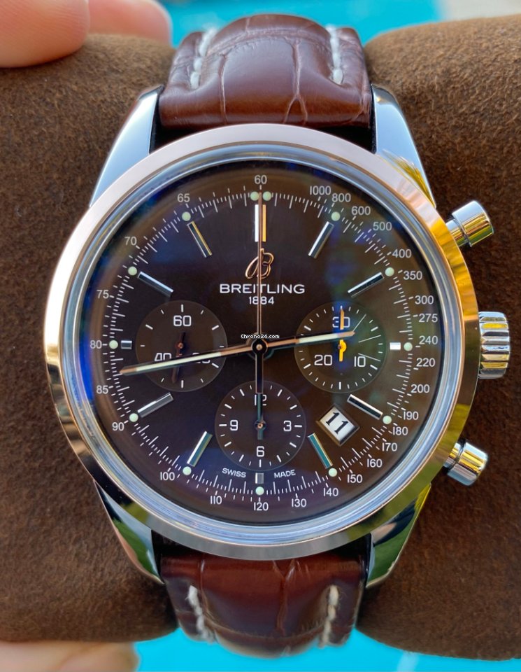 Breitling Transocean Chronograph Mens watch Unisex Automatic Steel UB015212 Q594 7
