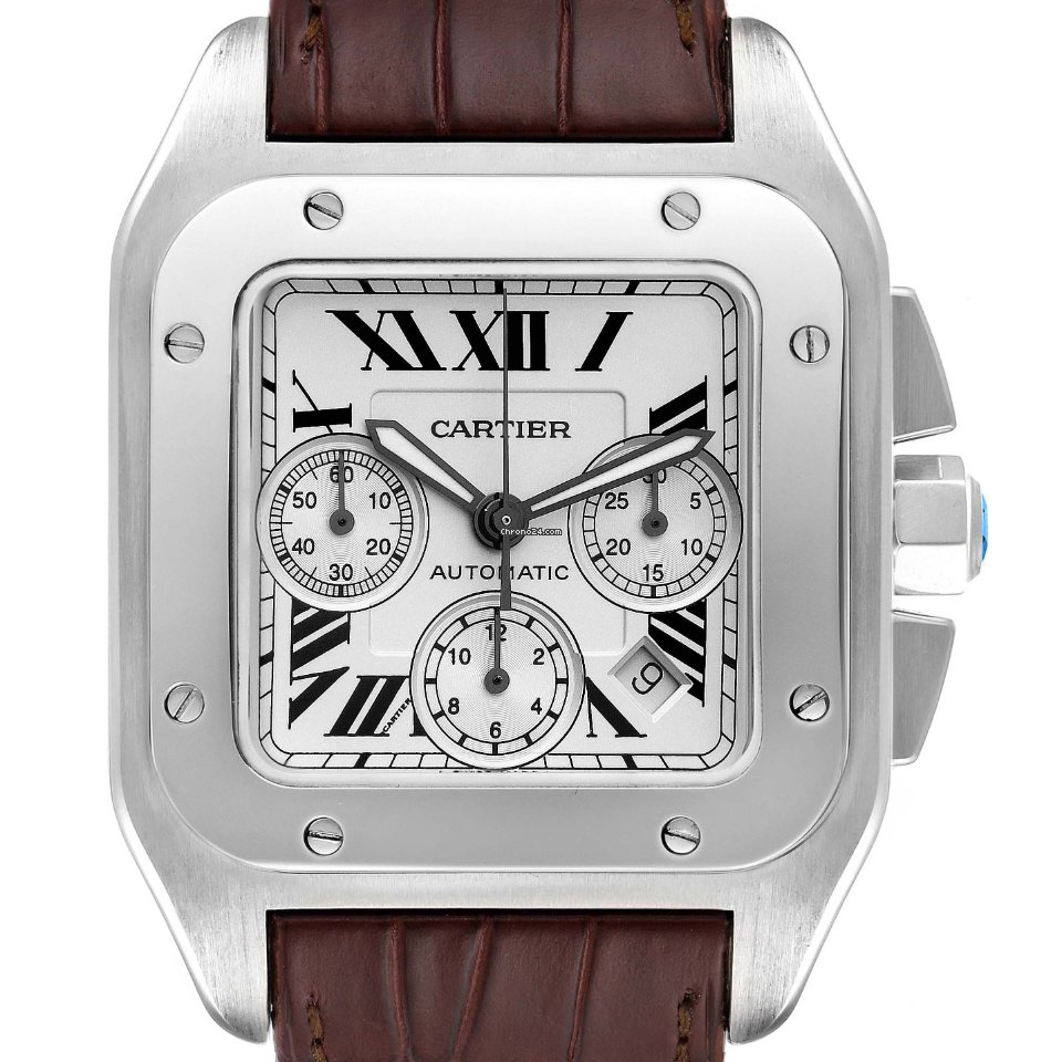 Cartier Santos 100 Mens watch Unisex Automatic W20090X8 7