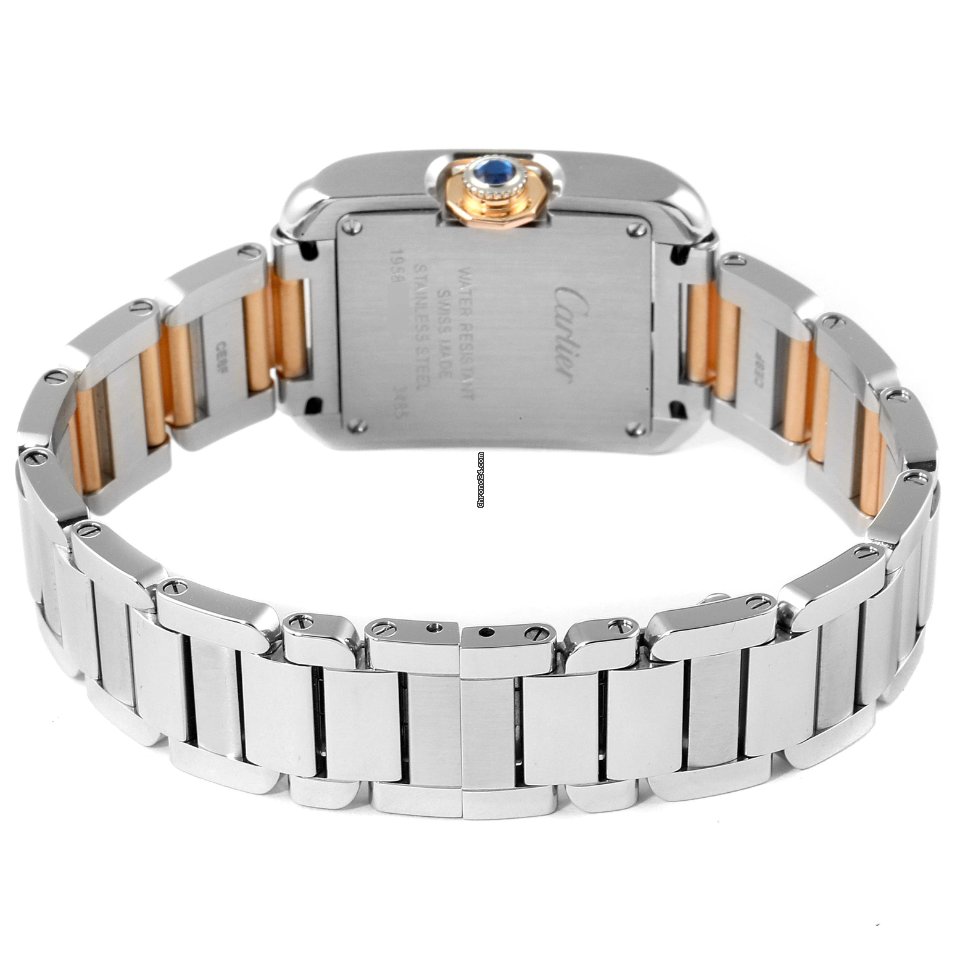 Cartier Tank Anglaise Womens watch Quartz Gold Steel W5310019 7