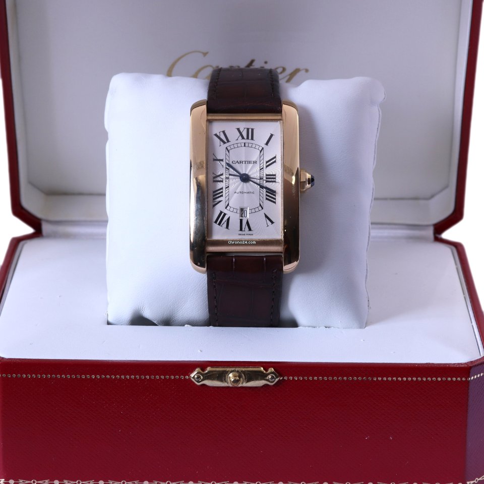 Cartier Tank Americaine Mens watch Unisex Automatic Yellow gold 2926 7