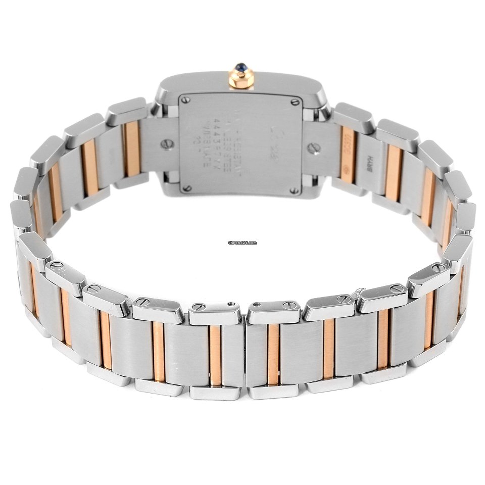 Cartier Tank Francaise Womens watch Quartz Gold Steel WE110004 7