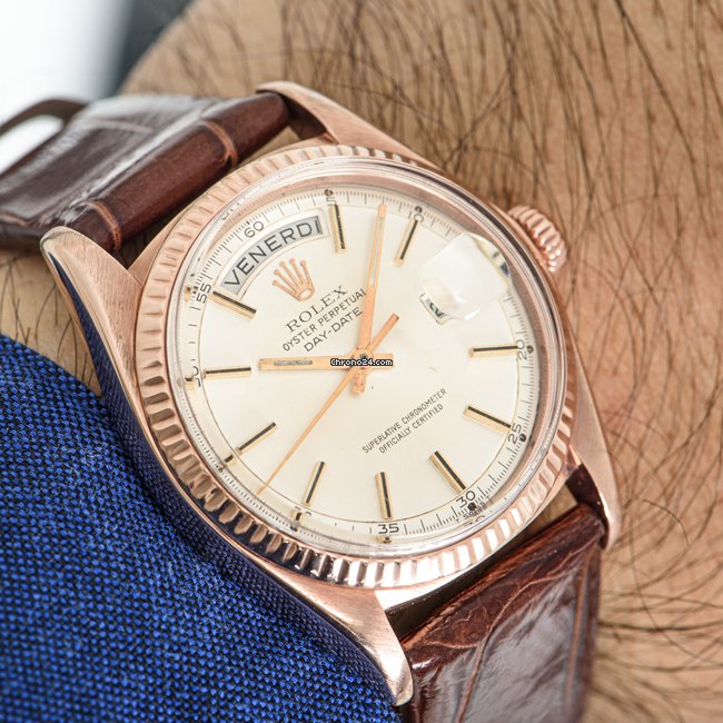 Rolex Day-Date 36 Mens watch Unisex Rose gold Automatic 1803 7