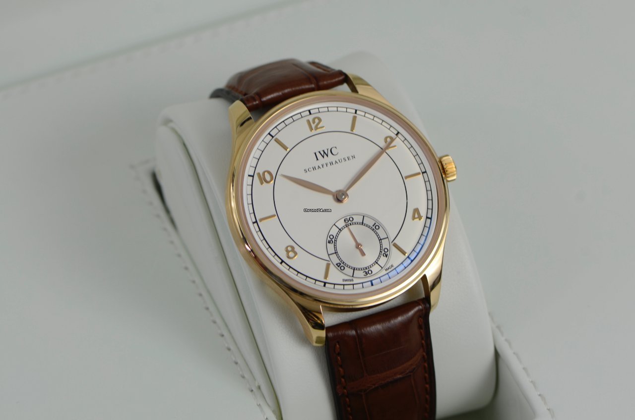IWC Portuguese Hand-Wound Mens watch Unisex Manual winding Rose gold IW544503 7
