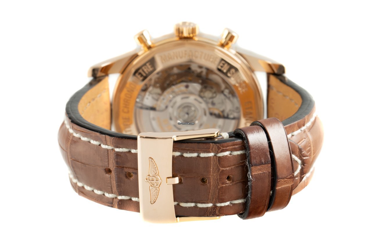 Breitling Transocean Chronograph Mens watch Unisex Automatic Red gold RB0152 7