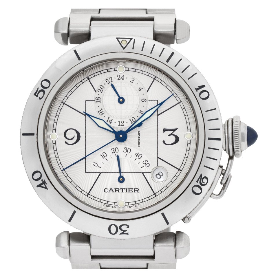 Cartier Pasha Mens watch Unisex Automatic Steel W31037H3 7