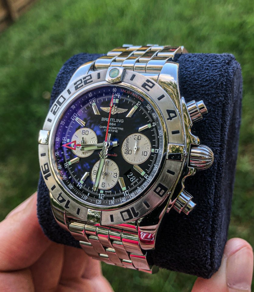 Breitling Chronomat 44 GMT Mens watch Unisex Automatic Steel AB0420B9 BB56 375A 7