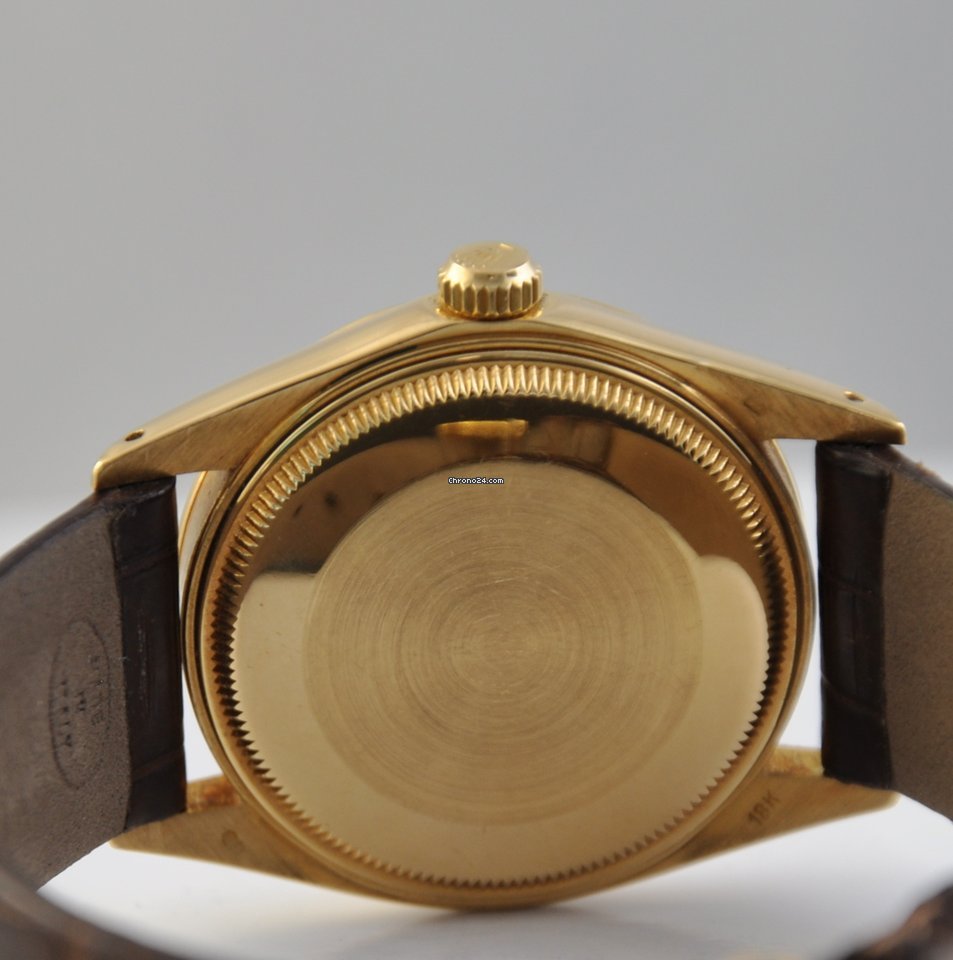 Rolex Oyster Perpetual Date Mens watch Unisex Yellow gold Automatic 1514 7