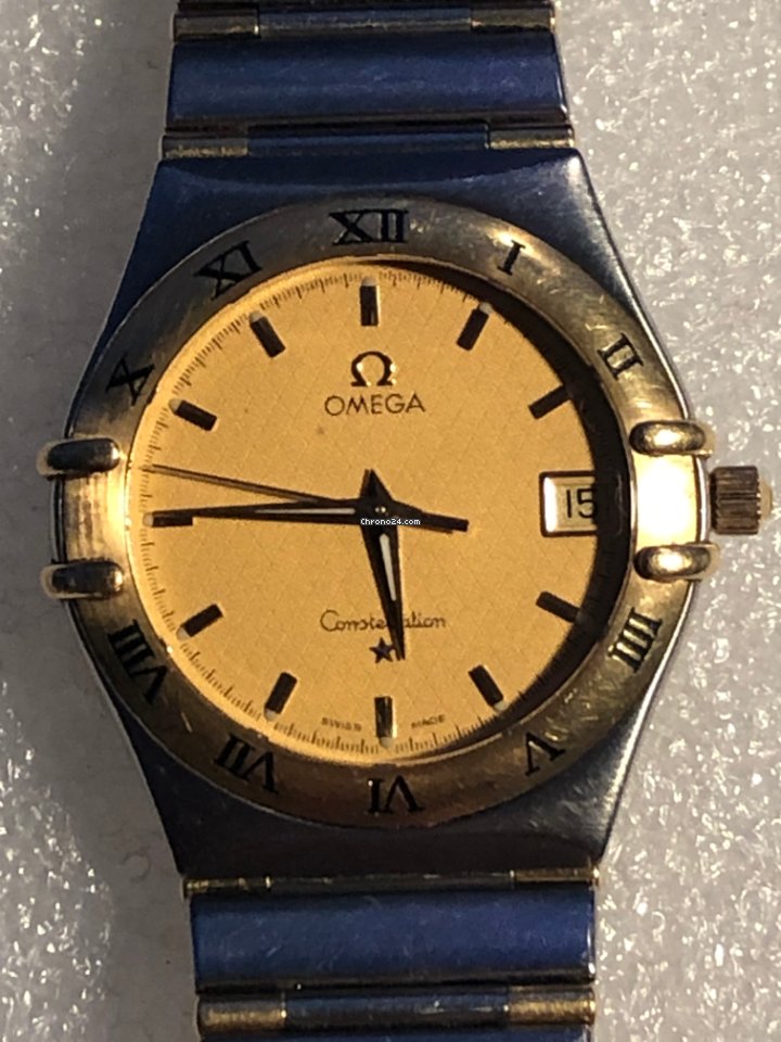 Omega Constellation Mens watch Unisex Quartz Gold Steel 1212.10.00 7