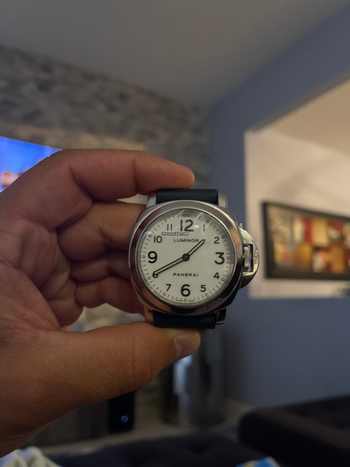 Panerai Luminor Base Mens watch Unisex Manual winding Steel PAM 00010 7
