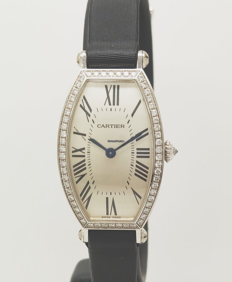 Cartier Tonneau Womens watch Manual winding White gold 2711 7