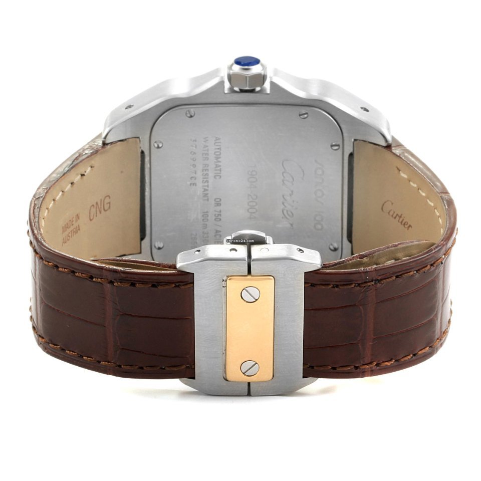 Cartier Santos 100 Mens watch Unisex Automatic Steel W20072X7 7