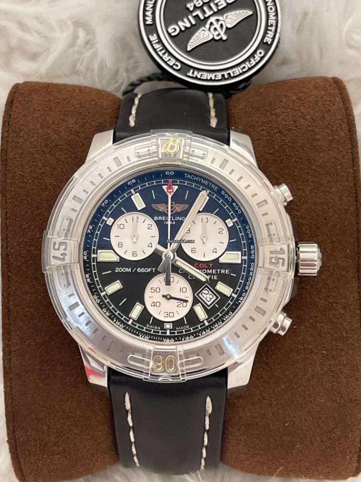 Breitling Colt Chronograph Mens watch Unisex Quartz Steel A73388111B1X1 7