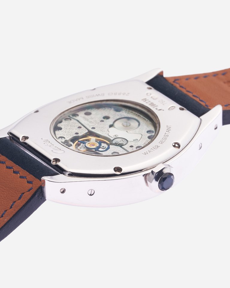 Cartier Tortue Mens watch Unisex Manual winding White gold 2688G 7