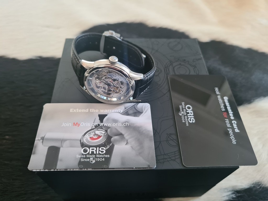 Oris Artelier Translucent Skeleton Mens watch Unisex Automatic Steel 01 734 7684 4051-07 1 21 73FC 7