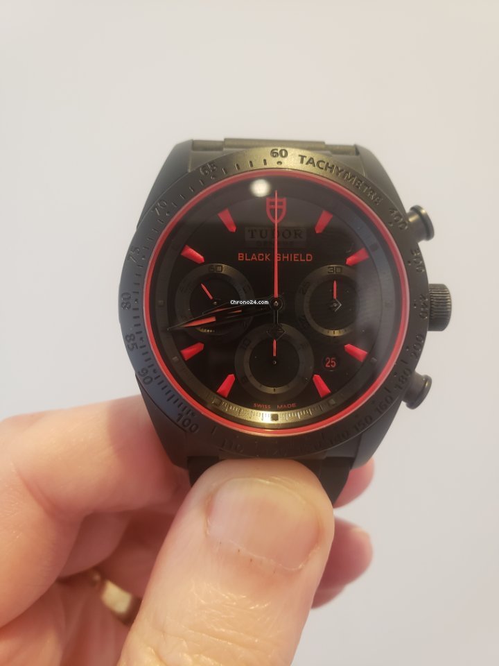 Tudor Fastrider Black Shield Mens watch Unisex Automatic Ceramic 42000CR 7