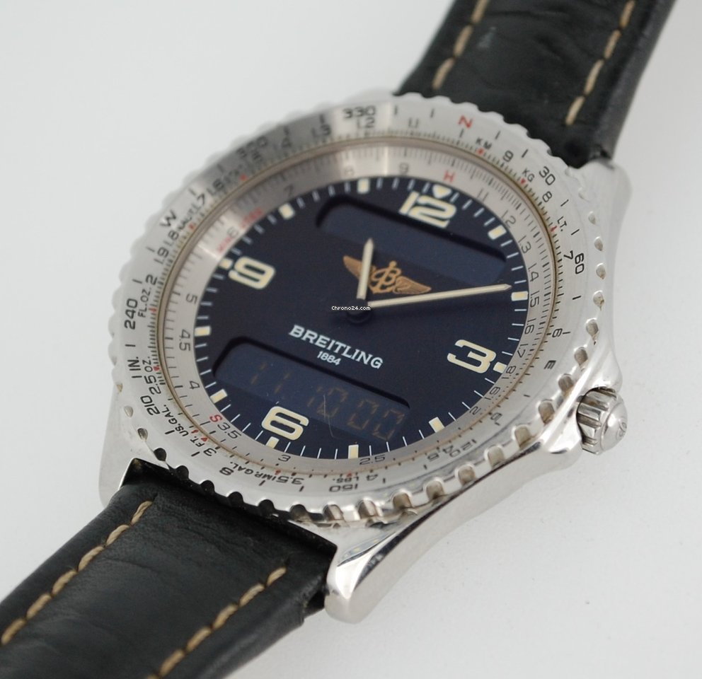 Breitling Chronospace Mens watch Unisex Quartz Steel A56011 7