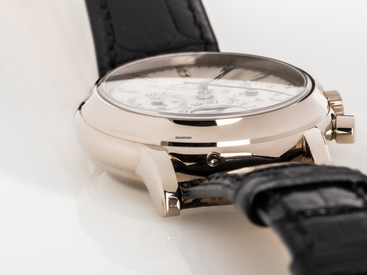 Patek Philippe Perpetual Calendar Chronograph Mens watch Unisex Manual winding White gold 3970EG-016 7