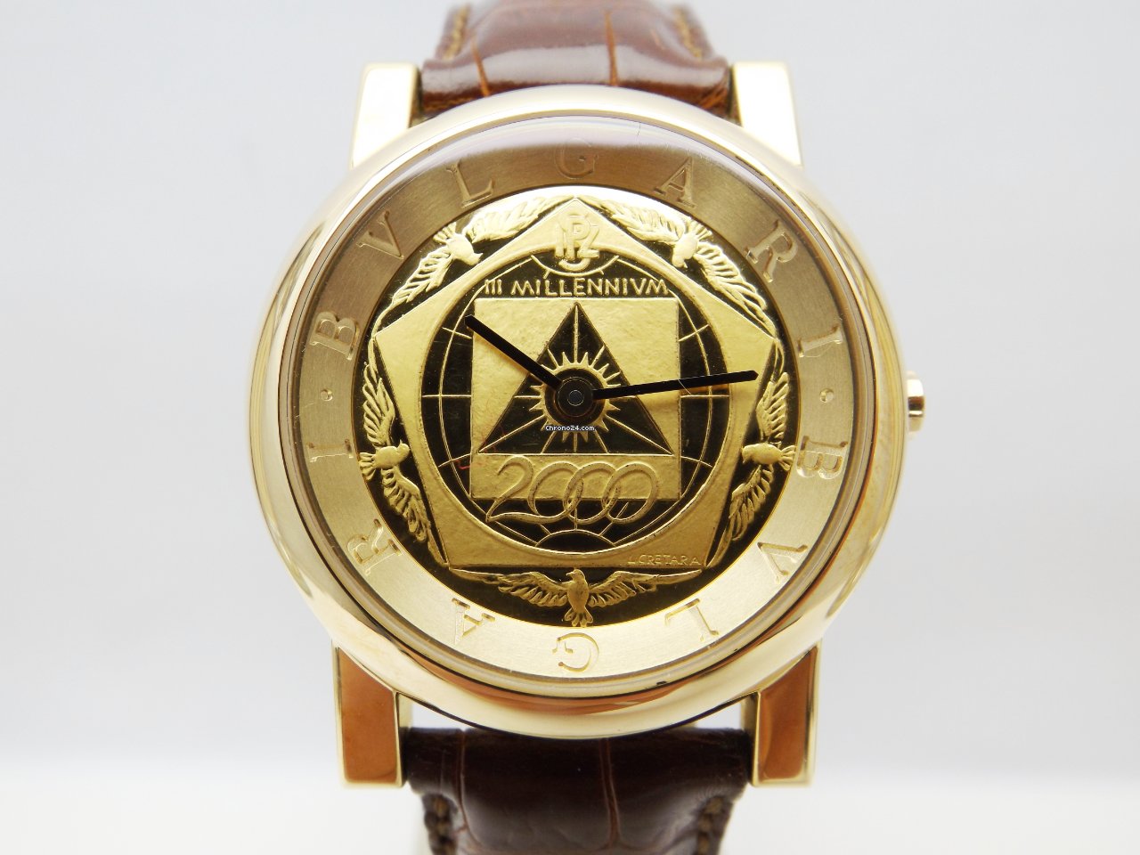 Bulgari Mens watch Unisex Automatic Yellow gold AT35GL 7