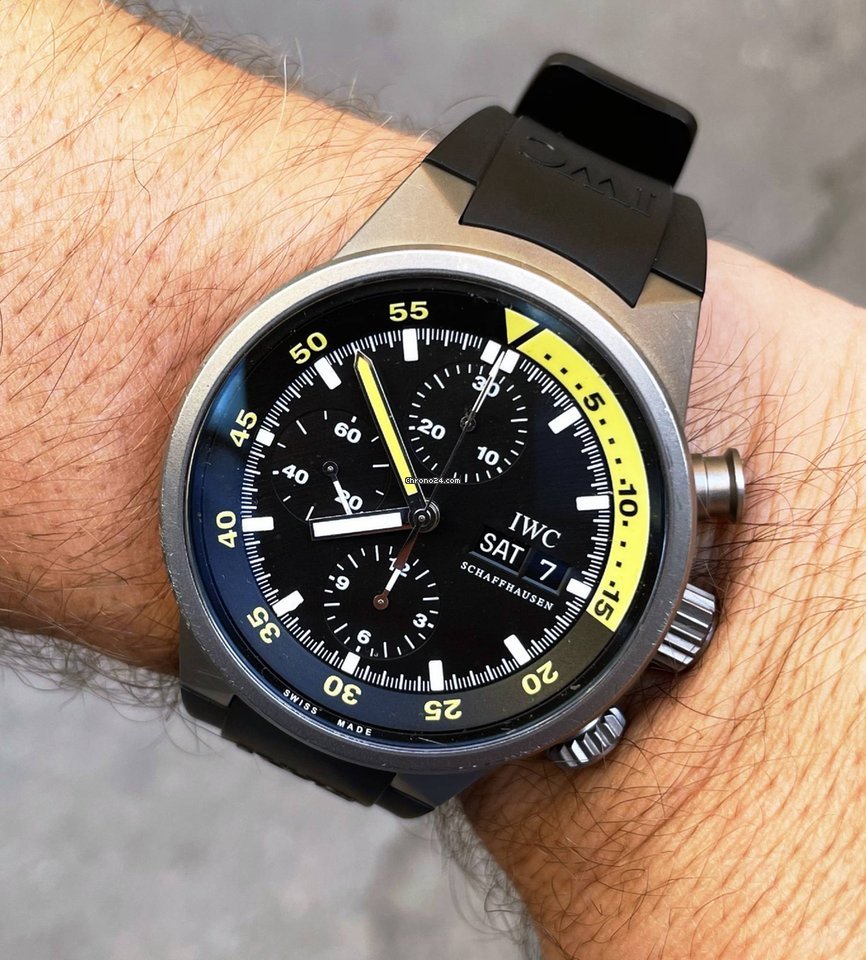 IWC Aquatimer Chronograph Mens watch Unisex Automatic Titanium IW3719 7