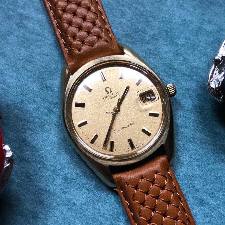 Omega Seamaster Mens watch Unisex Automatic Gold Steel 166.067 7