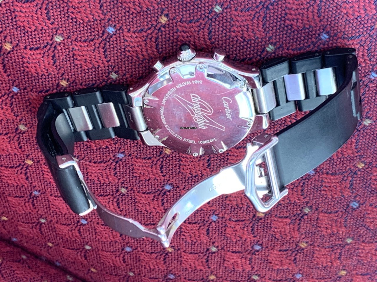 Cartier 21 Chronoscaph Mens watch Unisex Quartz Steel W10198U2 7