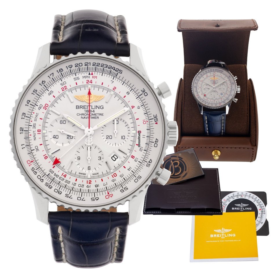 Breitling Navitimer GMT Mens watch Unisex Automatic Steel AB044121 G783 7