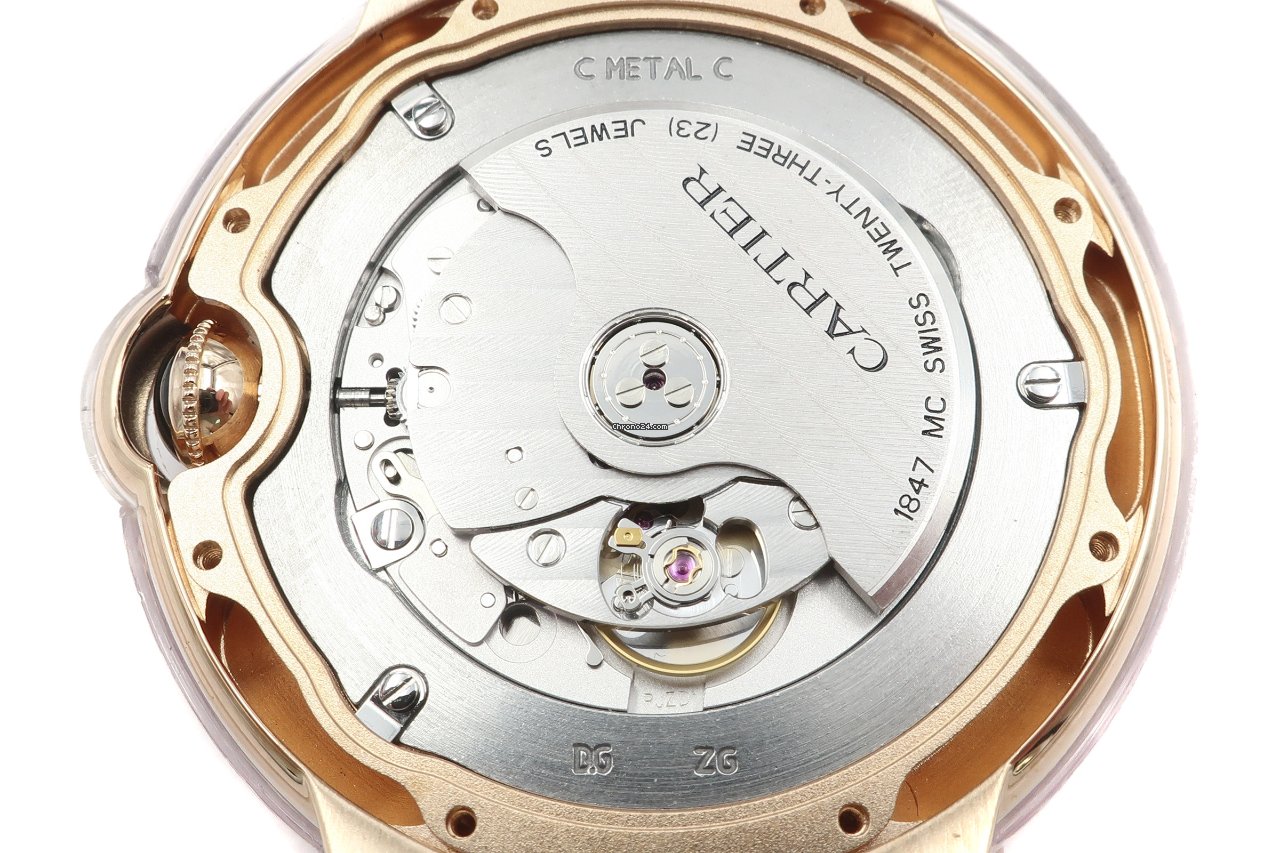 Cartier Ballon Bleu Mens watch Unisex Automatic Red gold 3941 7