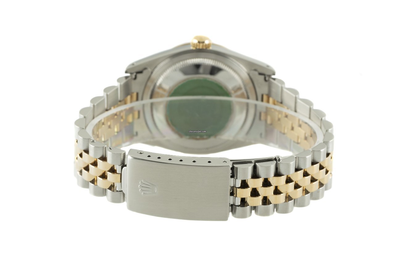 Rolex Datejust 36 Mens watch Unisex Gold Steel Automatic 16233 7