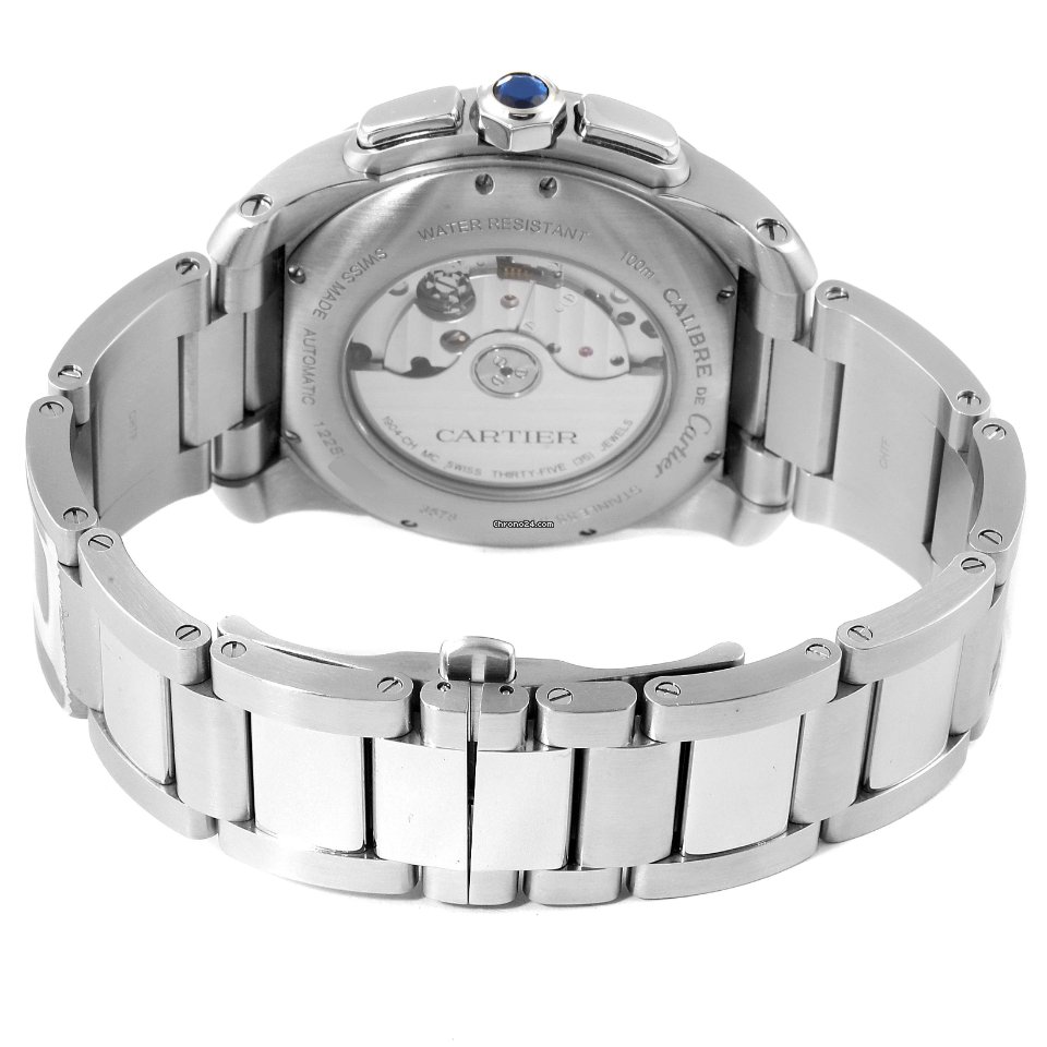 Cartier Calibre de Cartier Chronograph Mens watch Unisex Automatic Steel W7100061 7
