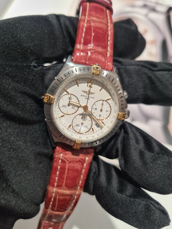 Breitling Mens watch Unisex Quartz Gold Steel B55045 7