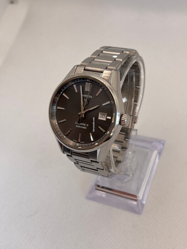 TAG Heuer Carrera Calibre 5 Mens watch Unisex Automatic Steel WAR211C.BA0782 7
