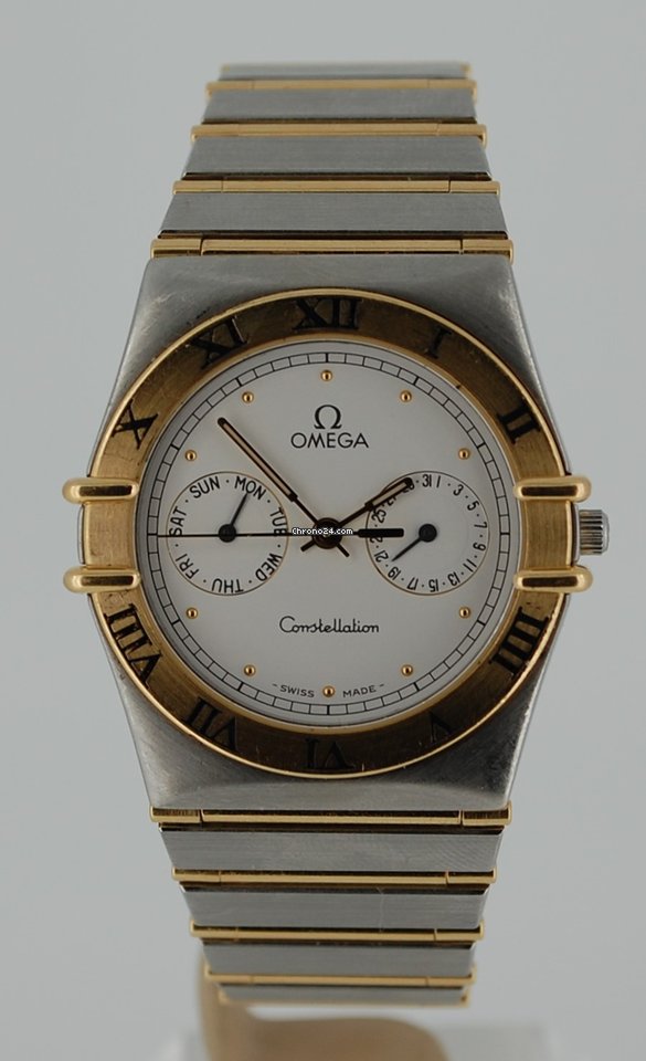 Omega Constellation Day-Date Mens watch Unisex Quartz Gold Steel 396.1069 7