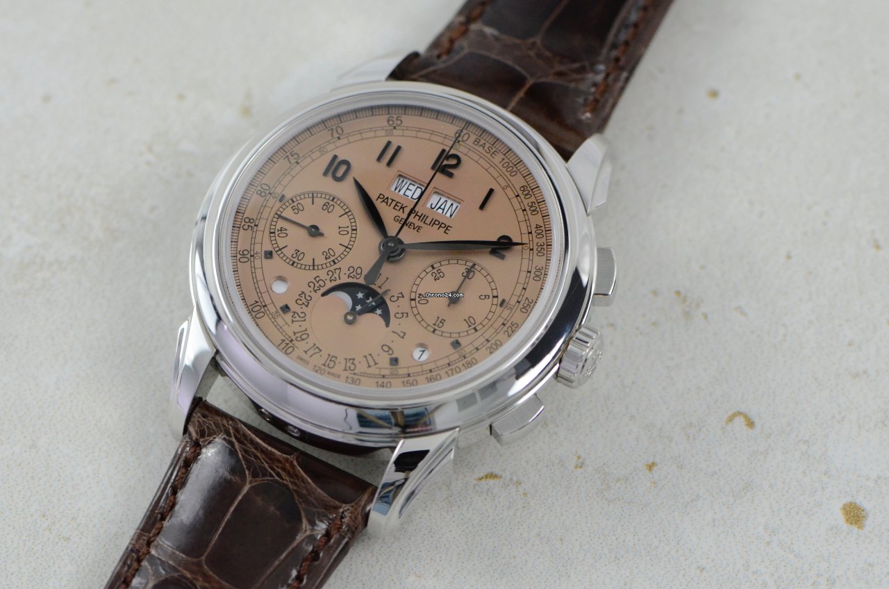 Patek Philippe Perpetual Calendar Chronograph Mens watch Unisex Manual winding Platinum 5270P-001 7