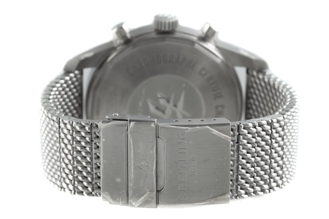 Breitling Transocean Chronograph Unitime Mens watch Unisex Automatic Steel AB0510 7
