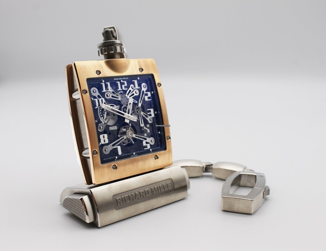 Richard Mille Mens watch Unisex Manual winding Rose gold RM 020 7