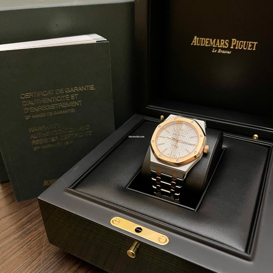 Audemars Piguet Royal Oak Selfwinding Mens watch Unisex Automatic Gold Steel 15400SR.OO.1220SR.01 7
