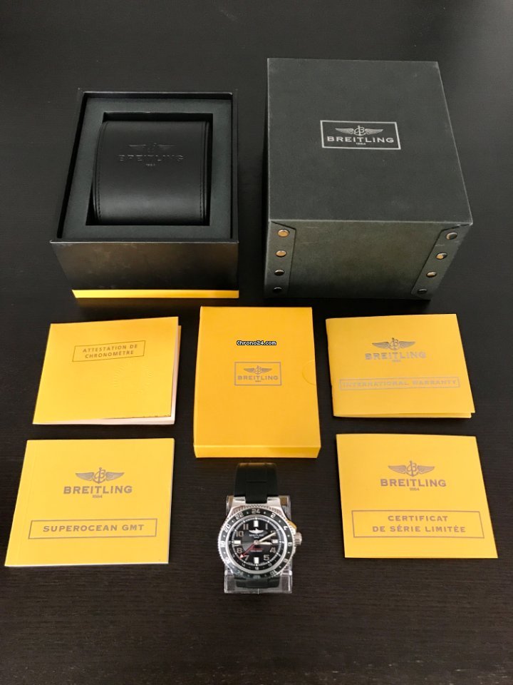 Breitling Superocean GMT Mens watch Unisex Automatic Steel A3238011 BA38 7