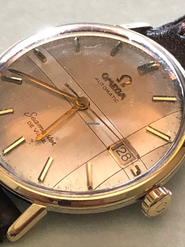 Omega Seamaster DeVille Mens watch Unisex Automatic Gold Steel 14910 7